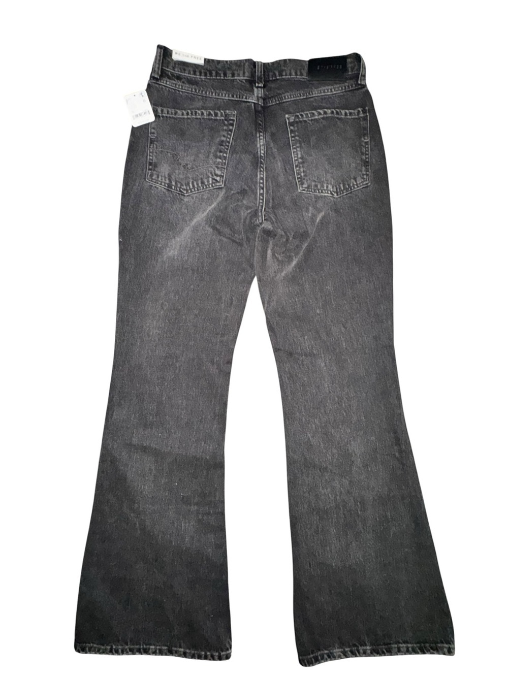 We The Free Washed Black Wide-Leg Flare Jeans, Size 29 - Picture 2 of 12